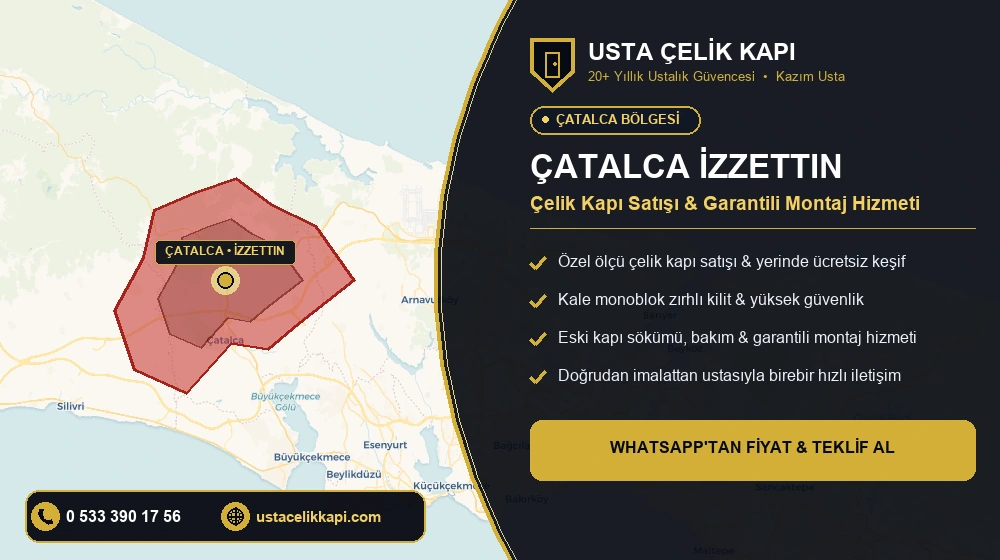 Çatalca İzzettin Çelik Kapı Satış & Montaj Servisi