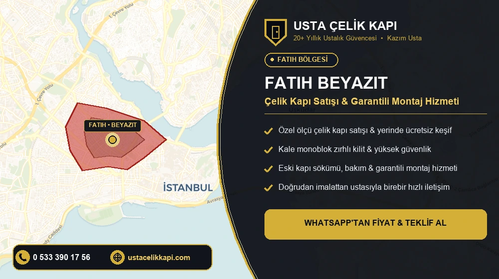 Fatih Beyazıt Çelik Kapı Satış & Montaj Servisi