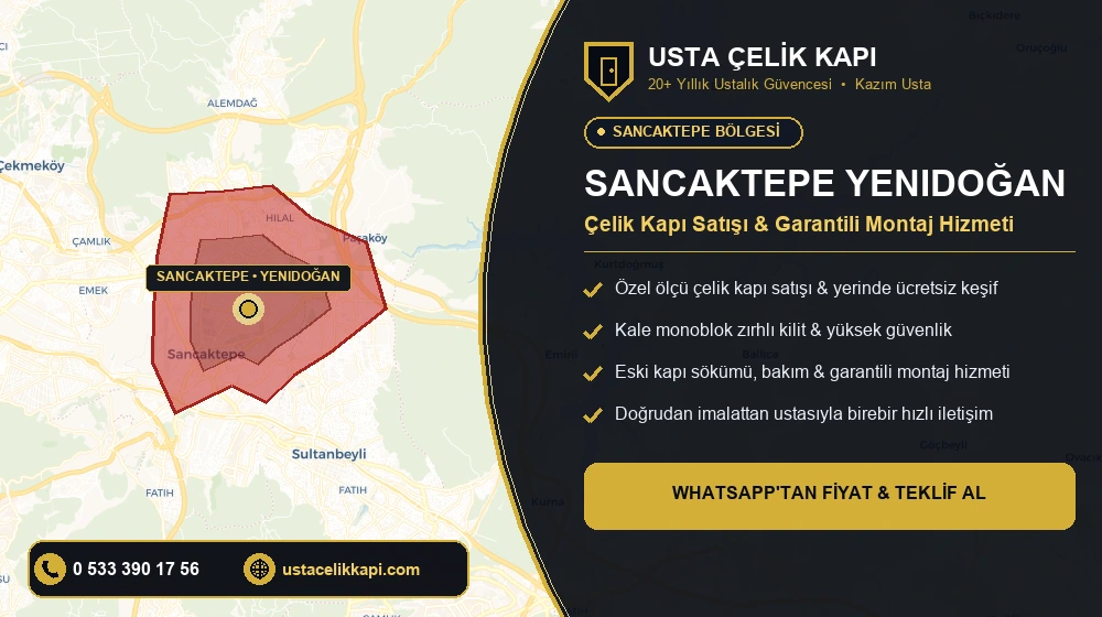 Sancaktepe Yenidoğan Çelik Kapı Satış & Montaj Servisi